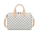 RICHPORTS Checkered Tote Shoulder Crossbody Bag Hobo Purses and Handbags with inner pouch - Women PU Vegan Leather