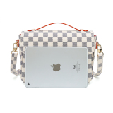 RICHPORTS Checkered Tote Shoulder Crossbody Bag Hobo Purses and Handbags with inner pouch - Women PU Vegan Leather