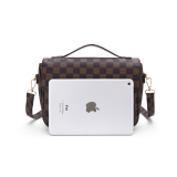 RICHPORTS Checkered Tote Shoulder Crossbody Bag Hobo Purses and Handbags with inner pouch - Women PU Vegan Leather