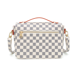 RICHPORTS Checkered Tote Shoulder Crossbody Bag Hobo Purses and Handbags with inner pouch - Women PU Vegan Leather