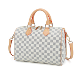 RICHPORTS Checkered Tote Shoulder Crossbody Bag Hobo Purses and Handbags with inner pouch - Women PU Vegan Leather