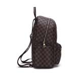 RICHPORTS Fashion Checkered Tote Shoulder Handbags Bag with inner pouch PU Vegan Leather