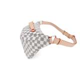 RICHPORTS  Checkered Unisex Leather Beslt Bags Chest Bag Female Pu Messenger Handbag Fashion High Quality Shoulder Phone Purse Crossbody Bags