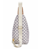 RICHPORTS  Checkered Men's Crossbody Chest Bags Casual Leather Sports Sling Bags Fashion Famous Designer Phones Beslt Bags Purse For Men