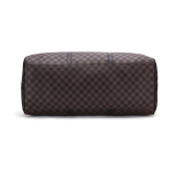 RICHPORTS Checkered Travel PU Leather Weekender Overnight Duffel Bag Shoulder tote Handbag Travel Gym Bag Mens Women (Brown Checkered) Mother's Day Handbags Gifts
