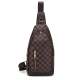 RICHPORTS Checkered Tote Shoulder Handbags Bag with inner pouch PU Vegan Leather