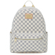 RICHPORTS Checkered Backpack Fashion Classic Large Backpack for College Students Travel bag White