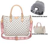 RICHPORTS 4pcs Shoulder Handbags Set Women Checkered Tote bag With 2 Shoulder Straps, Unisex Led Beanie Hat
