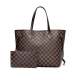 RICHPORTS Women's Checkered Tote Shoulder Bag With Inner Pouch - 2 in 1 Pu Vegan Leather&Nbsp;Shoulder Satchel Fashion Bags-Brown Checkered