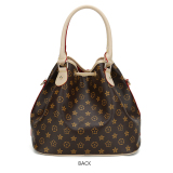 RICHPORTS Women Handbags Fashion Leather Bucket Bags with Small Lock Decoration Luxury Designer Bucket Hobo With Drawstring Bags