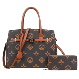 Design Handbag Fashion Shoulder Bag Women with Crossbody Strap and Matching Wallet