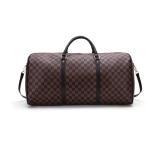 A stylish checkered duffel bag with brown leather straps, ideal for use as weekenders bags, a travel bag, or a gym bag.

Stylish checkered duffel bag designed for travel, weekend trips, and daily gym use.

This checkered bag features a modern checkered pattern with durable  brown straps, offering large storage capacity ideal for weekenders bags, a duffel bag for travel, or a gym bag. It includes both double handles and an adjustable shoulder strap for versatile carrying.