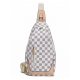 RICHPORTS Checkered Sling Bag – Stylish Chest Bag & Crossbody Shoulder Bag for Men Women