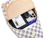 Checkered Sling Bag chest bag with adjustable shoulder strap and spacious interior

checkered sling bag, chest bag, sling bag, crossbody bag, shoulder bag, checkered bag, PU leather sling bag, stylish chest bag, adjustable strap bag

Stylish Checkered Sling Bag — A modern Checkered Sling Bag designed with a stylish checkered pattern, adjustable shoulder strap, and spacious interior. This Chest Bag doubles as a Crossbody Bag or Shoulder Bag, offering convenience and fashion for daily use.