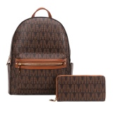 Vintage Print PU Leather Travel Backpack with Matching Wallet

This fashion-forward travel backpack features a vintage-inspired print, durable PU leather construction, adjustable shoulder straps, and a spacious interior with polyester lining. Ideal as a laptop backpack, carry-on backpack, or everyday backpack purse for women and men.