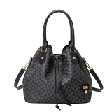 RICHPORTS Women’s Checkered Bucket Bag – Fashion Checkered Tote Bag with Dual Handles & Adjustable Shoulder Strap