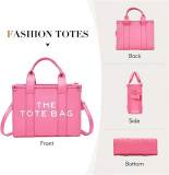 Pink PU tote bag for women with adjustable strap, wearable as a crossbody bag or handbag tote

Stylish PU tote bag for women with crossbody strap

This PU tote bag for women features a structured design, smooth PU leather material, secure zipper closure, and adjustable strap. Ideal as a crossbody bag or handbag tote for daily use.