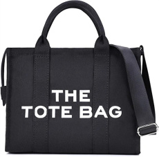 RICHPORTS Canvas Tote Bag for Women – Stylish Crossbody Bag Handbag Tote with Adjustable Strap