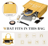 RICHPORTS PU Tote Bags for Women – Stylish Crossbody Bag Handbag Tote with Adjustable Strap