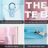 RICHPORTS Clear Mesh Tote Bag - Fashionable PVC Transparent Crossbody Bag, Stadium Approved Beach & Travel Handbag for Women