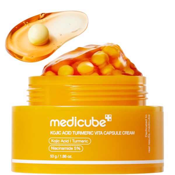 Medicube Red Capsule Cream with 99% Pure Tranexamic Acid & 5% Niacinamide - Dual Radiance Brightening Moisturizer for Dark Spots & Uneven Skin Tone - K-Beauty Glass Skin, 1.94 oz