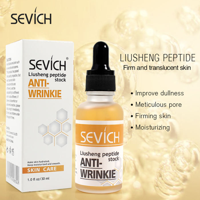 Antiwrinkie Stock Sevich 30ml Liusheng Peptide Stock Face Serum Hyaluronic Acid Anti-Aging Essence Moisturizing Firming Face Skin Care Cosmetics