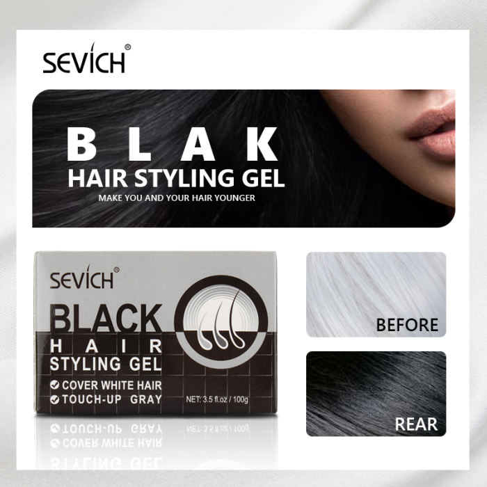 Sevich Hair Dye Cream 100g Nature Blackening Styling Hair Wax Unisex Hair Dye Color Cream Cosmetic Beauty Hair Care