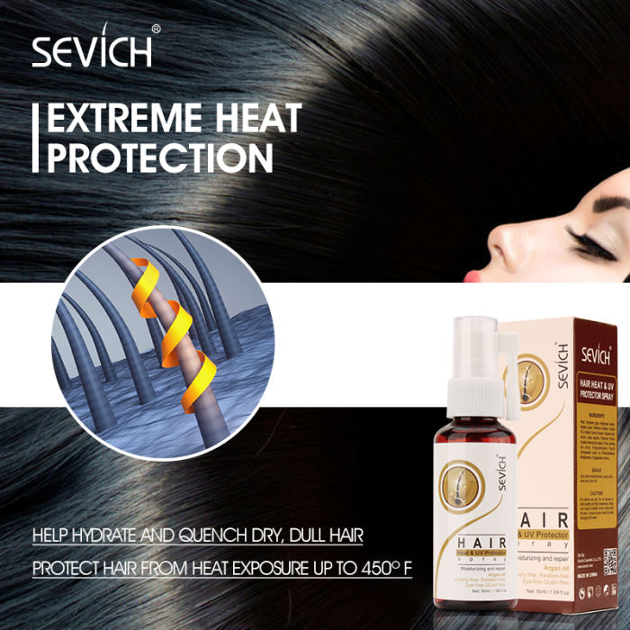 Sevich Argan Oil  50ml Hair Heat & UV Protector Spray Help For Moisturizing Repiar Hair Extreme Heat Protection