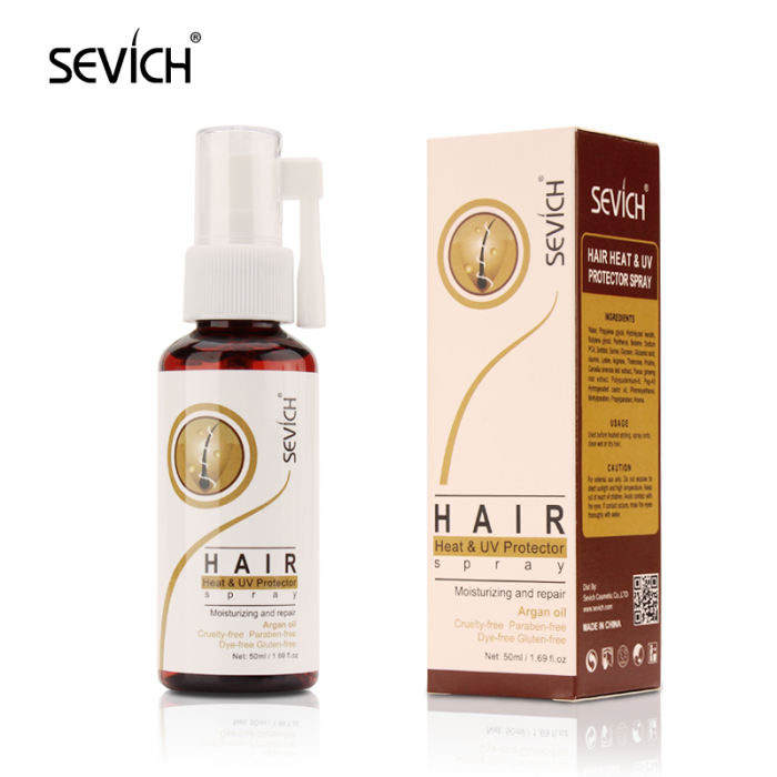 Sevich Argan Oil  50ml Hair Heat & UV Protector Spray Help For Moisturizing Repiar Hair Extreme Heat Protection