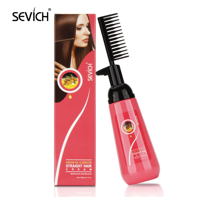 Sevich 150ml Salon Nourishing Fast Smoothing Collagen Hair Straightening Cream for Woman Keratin Hair Treatment Straightening