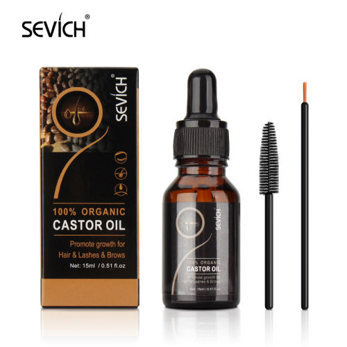 Sevich 15ml Castor Oil Hair Growth Serum Natural Thick Hair Fast Growth Hair Serum Nourishing Soften Treatment Hair Loss Oil