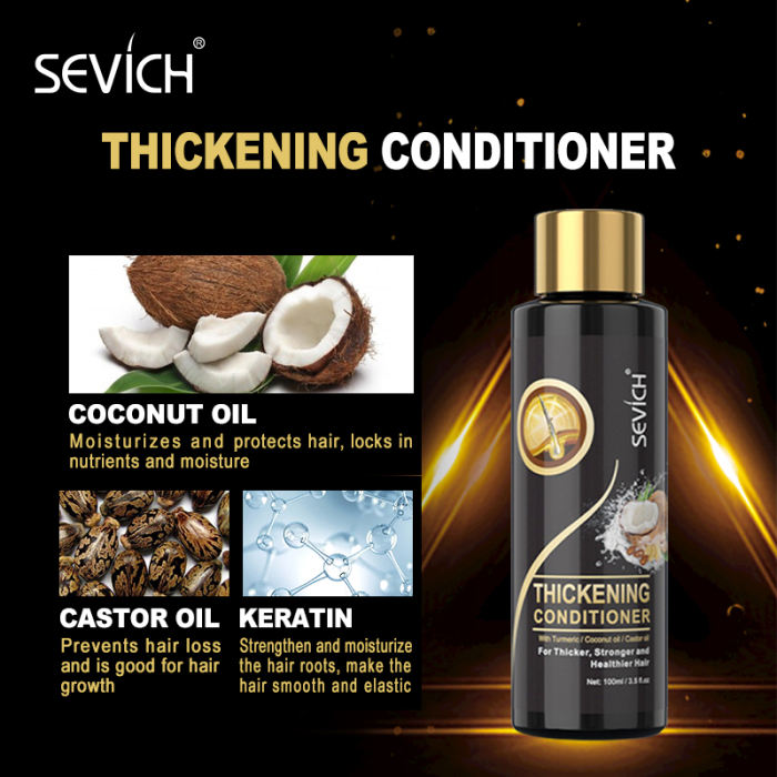 Sevich Coconut Oil Thickening Hair Shampoo 100ml Hair Growth Shampoo Anti Hair Loss Moisturizing Hair Treatment Conditioner
