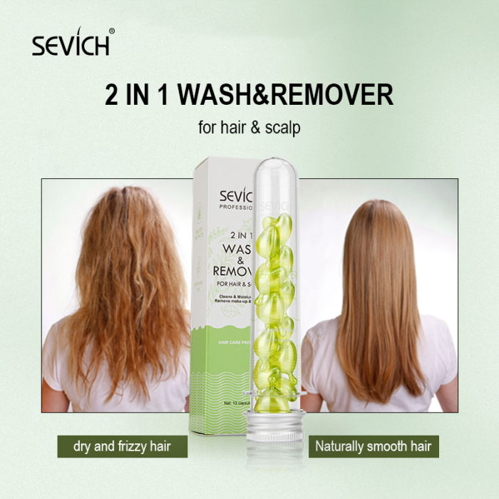 Sevich Natural Scalp Makeup Remover & Cleansing Hair Oil Professional 2 in 1 Wash Scalp Treatment Moisturizing Hair Oil