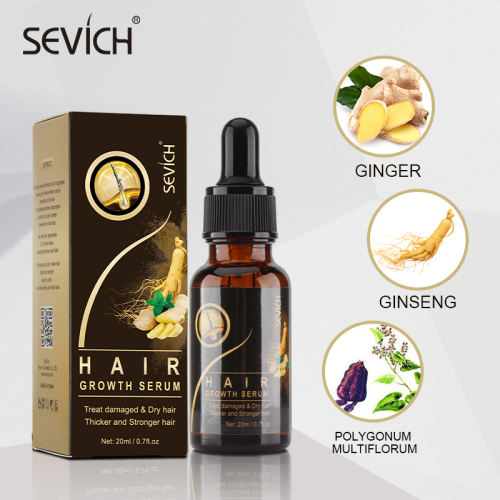 Sevich 20ml Hair Growth Products Sevich Ginger Essence Hair Growing Essential Oil Serum Hair Care Prevent Hair Loss Scalp Treatment
