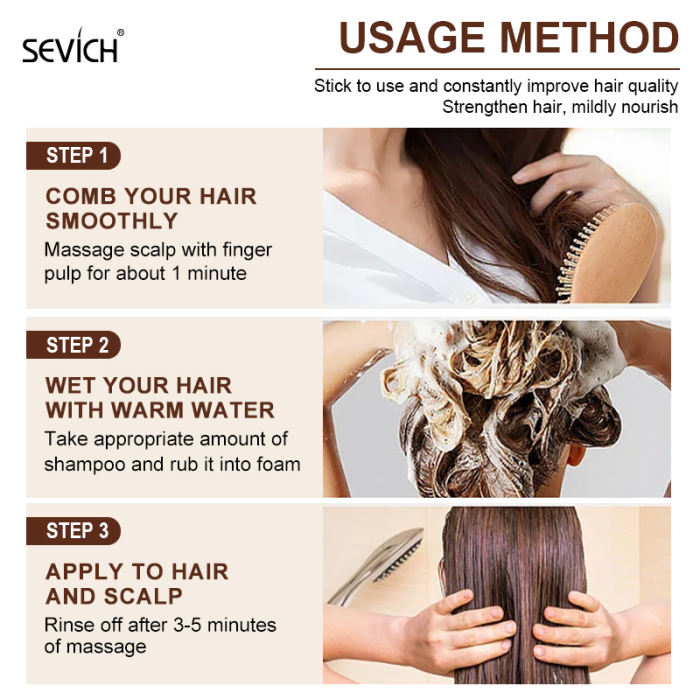 Sevich 120ml Ginger Hair Loss Treatment Shampoo Nourishing Scalp Repair  Regrowth Thickener Hair