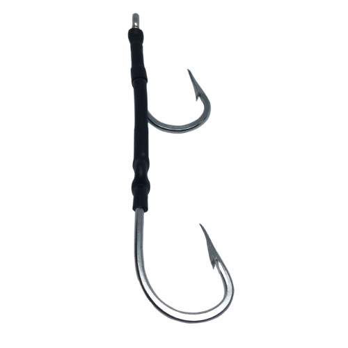 Fishing Assit Hook With Line, Twin Hooks, Stainless Steel Hook For