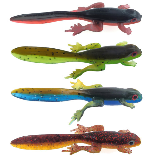 Soft Bait Lures Frog Fadpole 8cm/3.8g Soft Fishing Lure Toads Artificial  Silicone Baits For