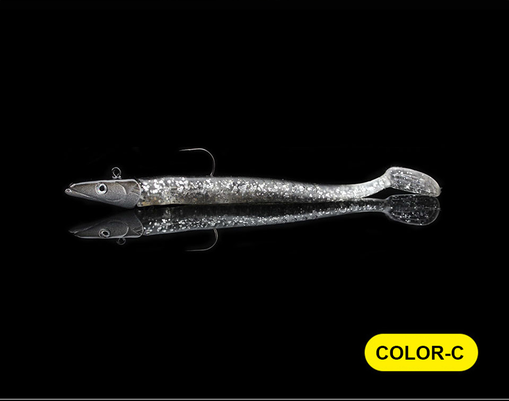 5-Piece Lead Head Jig Swimbaits - Soft Paddle Tail Lures For Freshwater & Saltwater Fishing - View #4