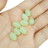 Soft Rubber Glow Oval Fishing Beads Eggs  Fishing Stop Luminous Stopper Night Fly Fishing Accessories pesca