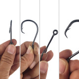 Fishing Circel Hook, offset, High-carbon steel