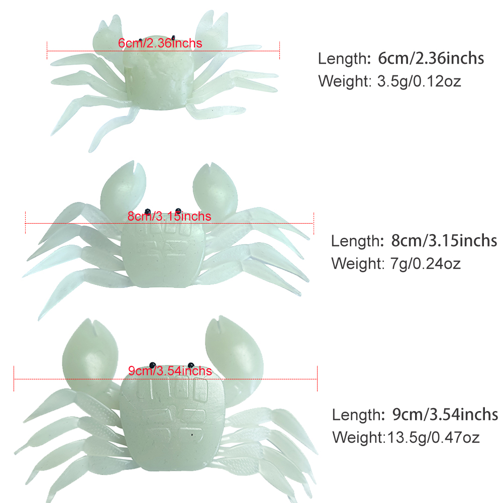 FLYSAND Bionic Crab Silicone Soft Bait Artificial Lifelike Sharp