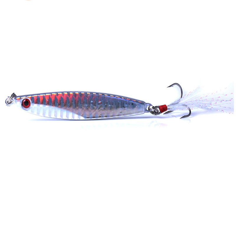 10g 14g Fishing Lure Bait Tassel Design Convenient to Carry Stainless Steel  Eye-catching Artificial Bait for Fishing Enthusiast - B
