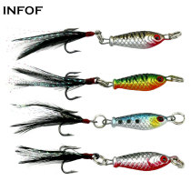 Rotating Metal VIB Vibration Bait Spinner Spoon Fishing Lures 25mm/4g Jigs Trout Winter Fishing Hard Baits Tackle Pesca
