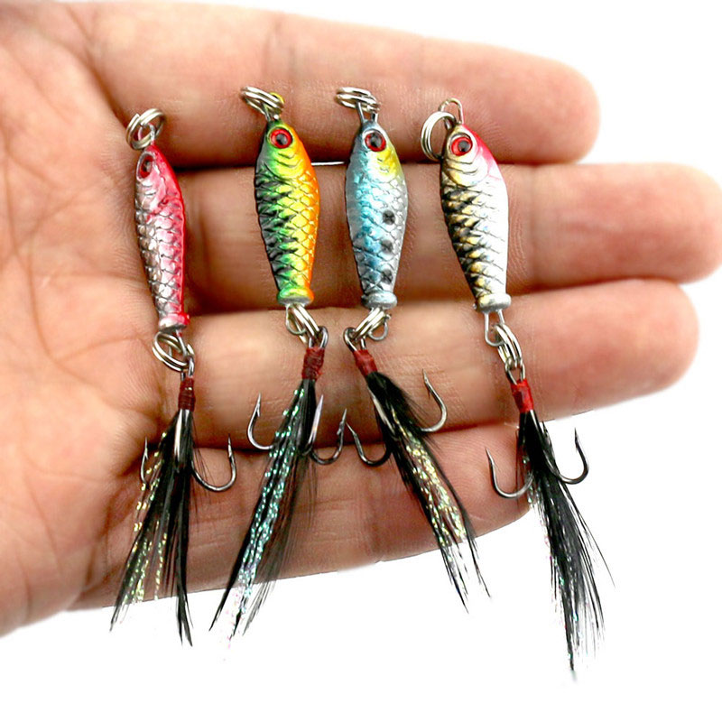 Rotating Metal VIB Vibration Bait Spinner Spoon Fishing Lures 25mm/4g Jigs  Trout Winter Fishing Hard Baits Tackle Pesca
