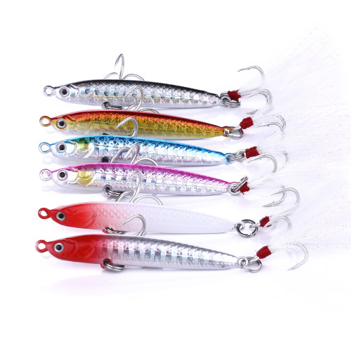 OBSESSION Metal Jig Luminous Bait 80g100g120g Slow Sinking Artificial  Fishing Lure pesca Jig Fish Carp Fishing With Assist Hook