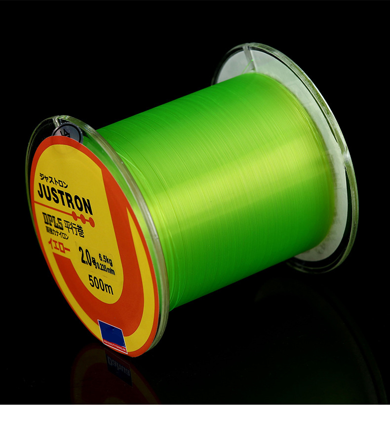 nylon monofilament fishing line 500m clear/white/yellow/green/red