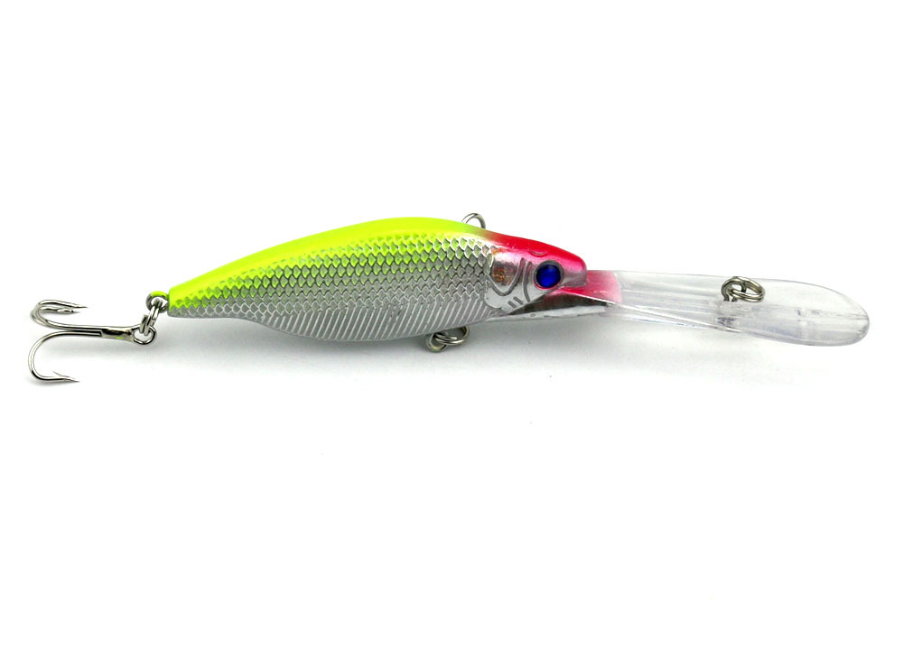 Wobbler Jerkbait Minnow Fishing Lure 11CM-9.2G-6# Diving Depth 0.6