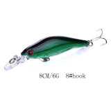 Minnow Wobbler Fishing Lure 8CM-6.3G-8# Rock fishing Trolling Swimbait Jerkbait Artificial Bait Bass Bait Depth 0.6-1.5m