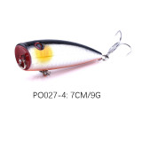 Laser Reflective Popper Fishing Lure 7cm 9g TopWater Vibration Hard Bait Poper Bait Crankbait Fish Lure