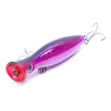 Popper Fishing Luya Lures 13CM 43G Topwater Hard Fishhook River Sea Simulation Baits 3D Fishs Artificia Spinning Tackle